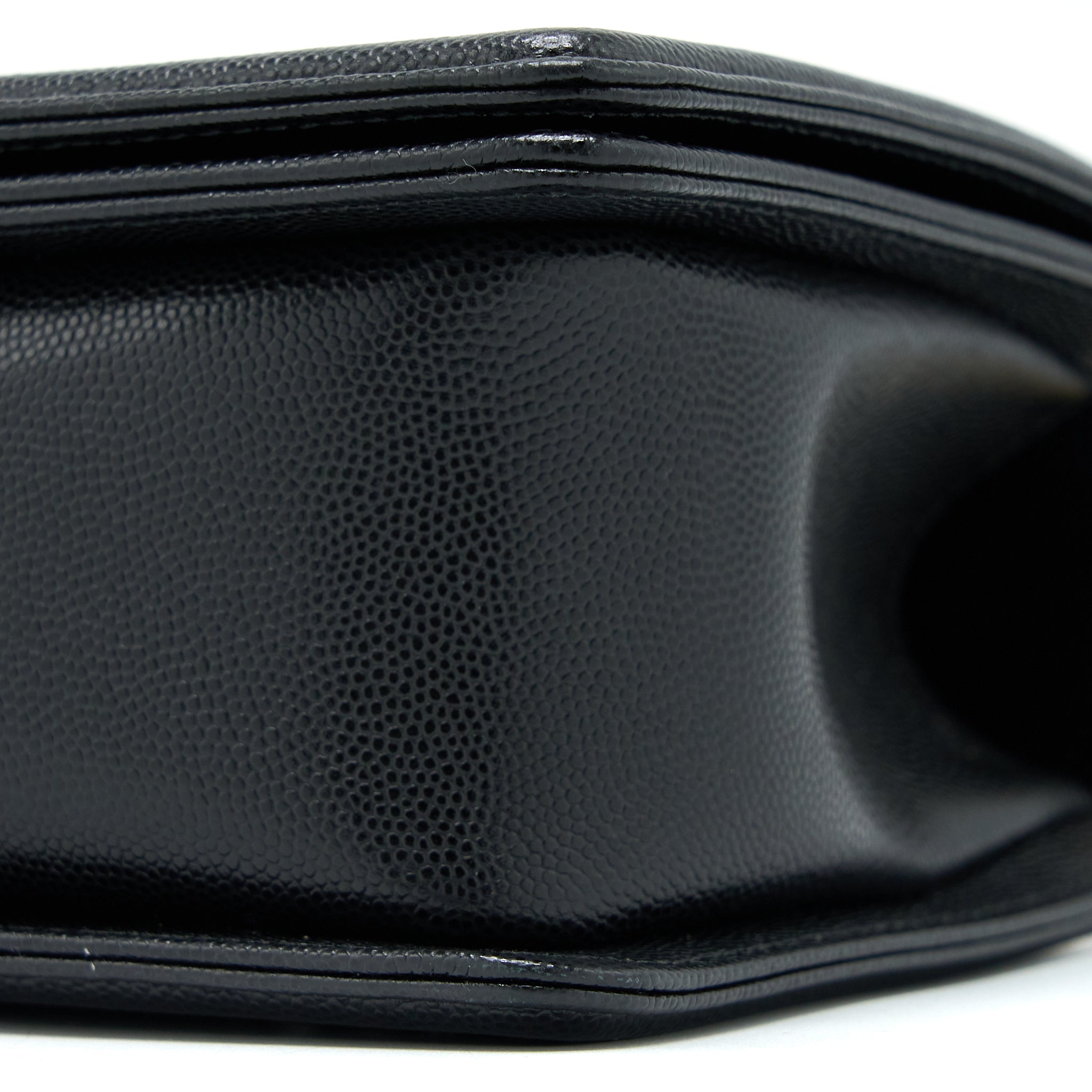 Chanel Medium Boy Bag Caviar Black Brushed