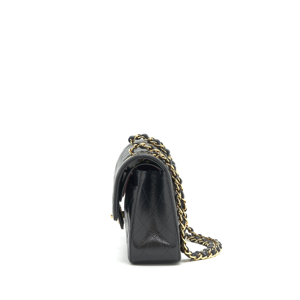 Chanel Small classic double Flap bag Caviar black