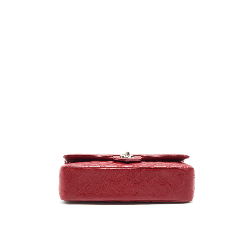 Chanel Medium Classic Double Flap Bag Caviar Red