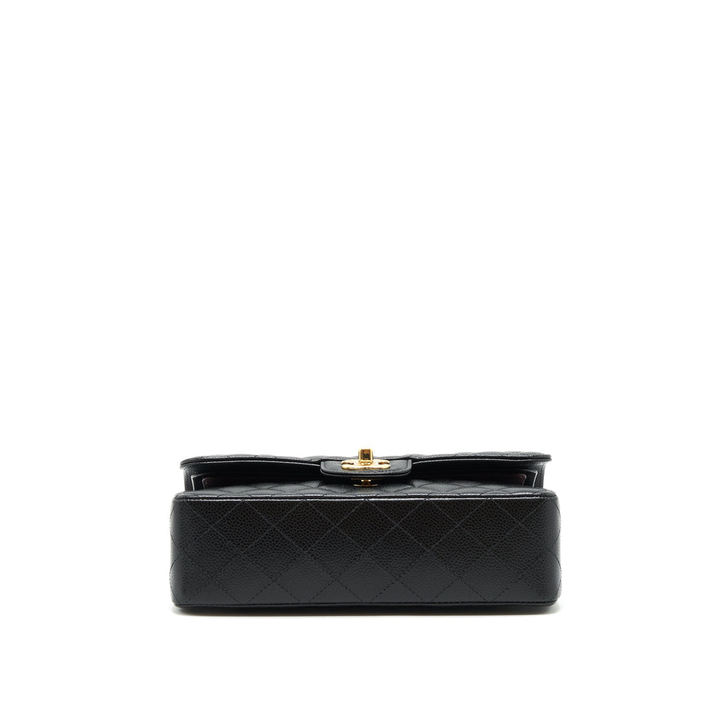 Chanel Small classic double Flap bag Caviar black