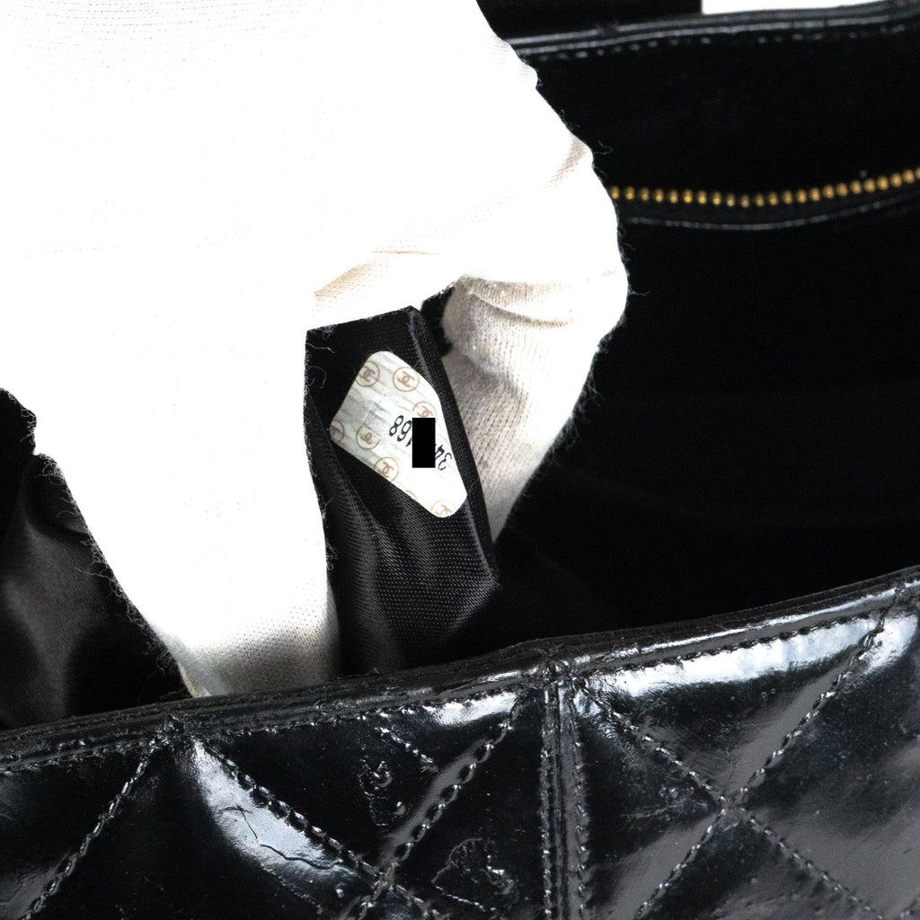 Chanel Supermodel Patent Tote Black