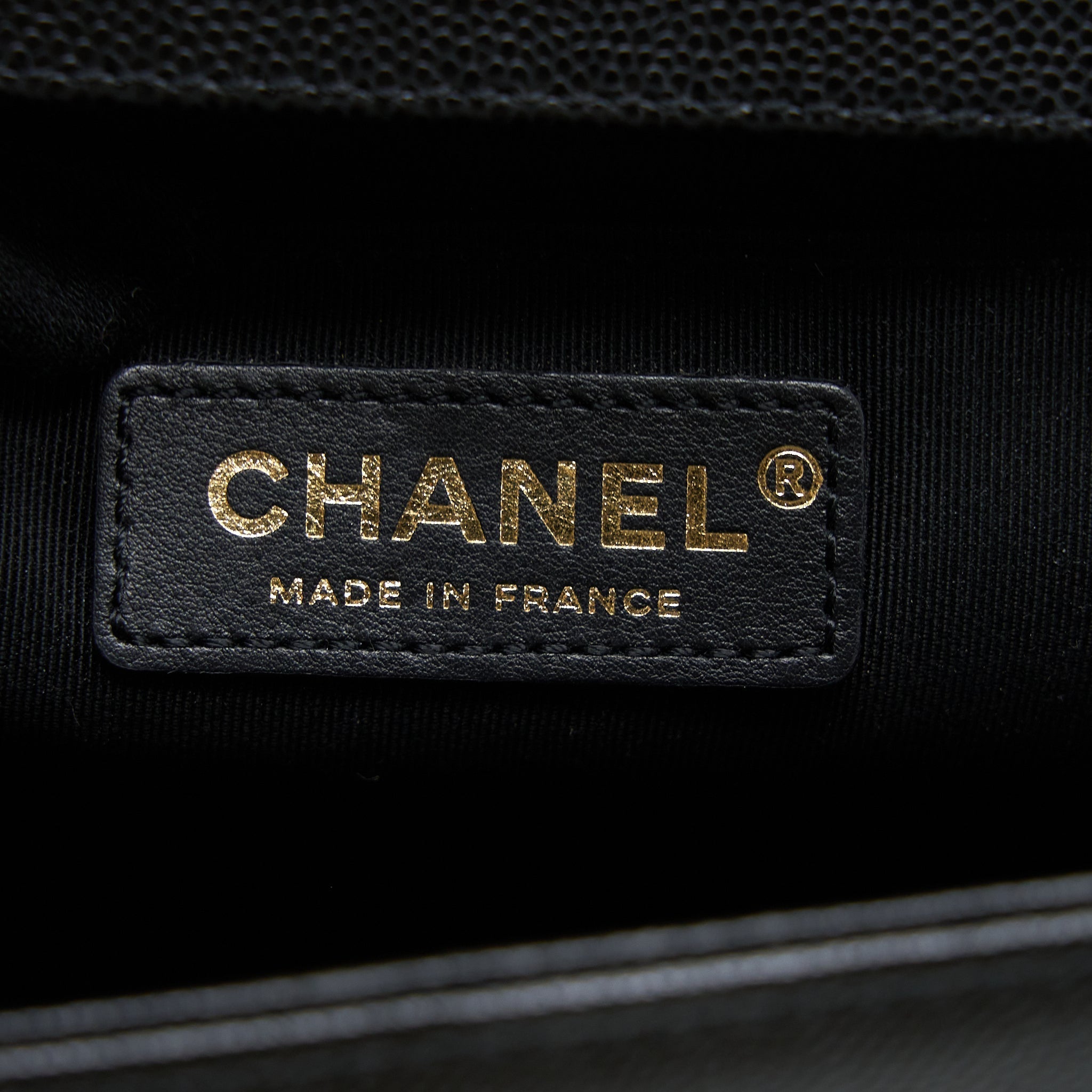 Chanel Medium Boy Bag Caviar Black Brushed