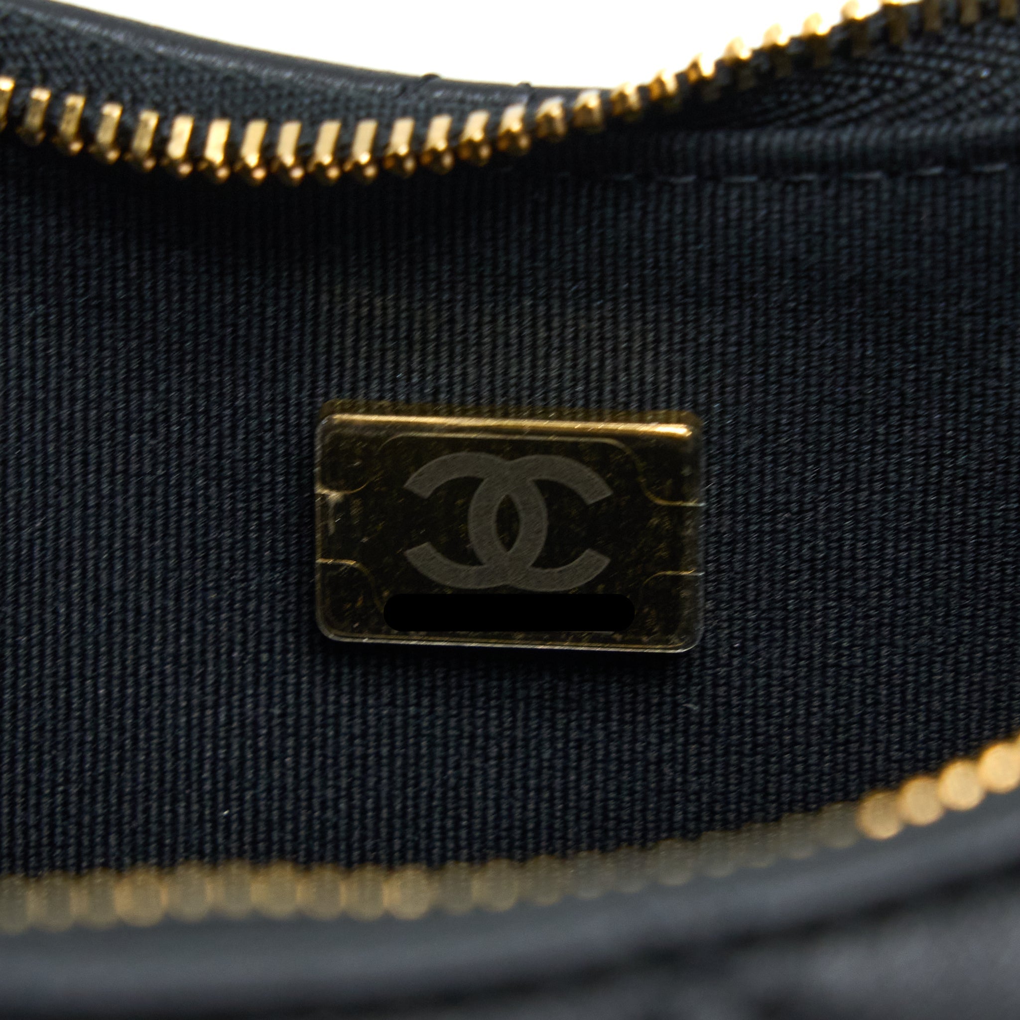 Chanel Small Moon Hobo Bag Lambskin Black L (Microchip)