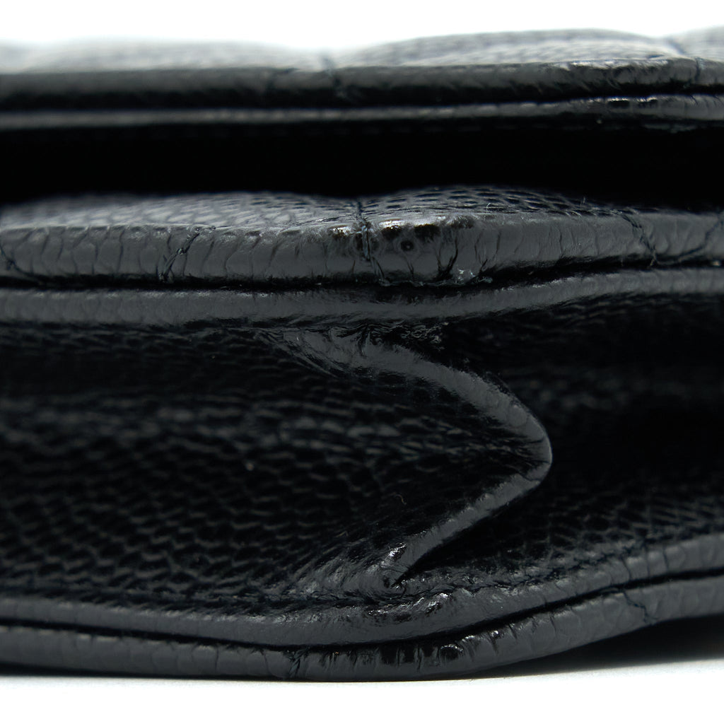 Chanel Classic Wallet On Chain Caviar Black  (Microchip)