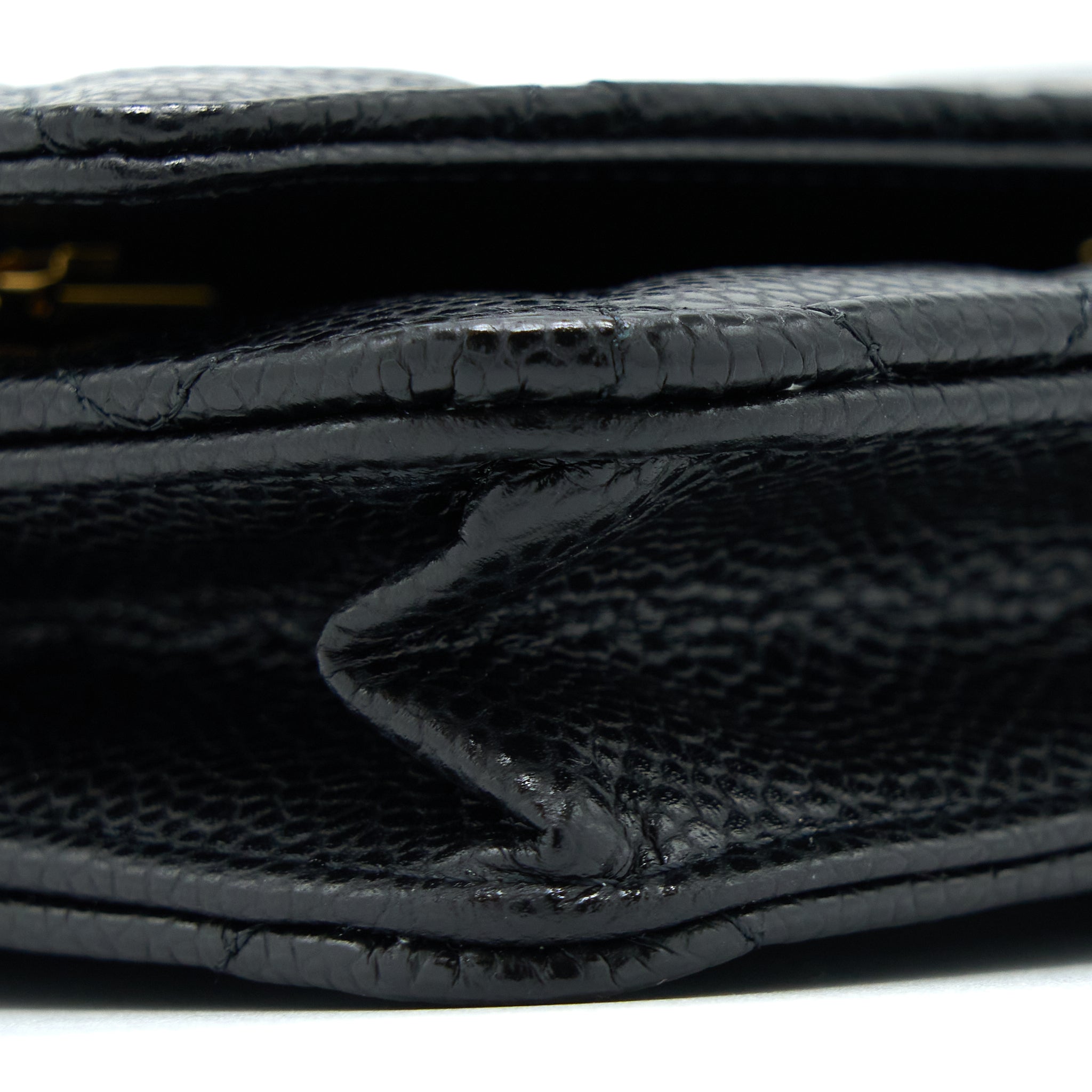 Chanel Classic Wallet On Chain Caviar Black  (Microchip)