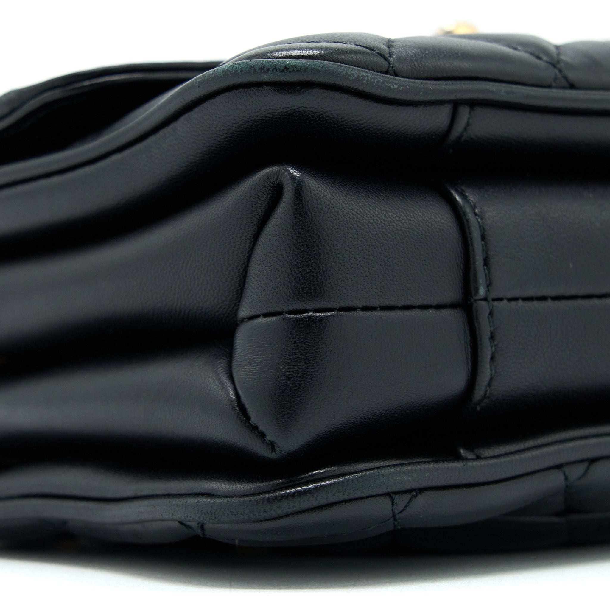 Chanel Seasonal Flap Bag Lambskin Black Brushed