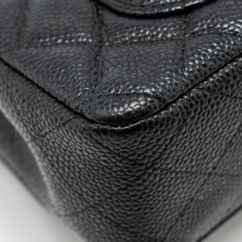 Chanel Mini Rectangular Flap Bag caviar black