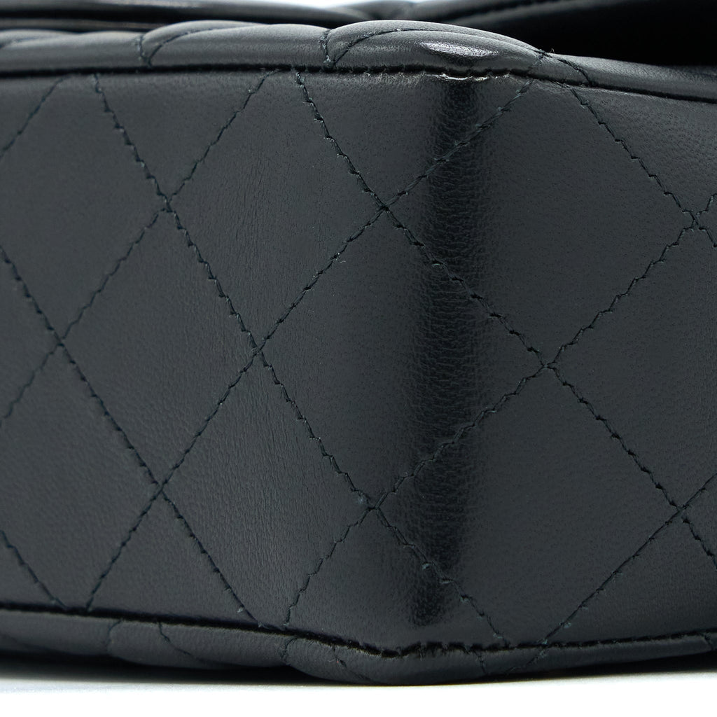 Chanel Mini Rectangular with coco bag charm Limited Edition Lambskin Black L