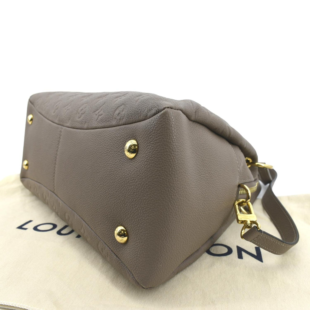 LOUIS VUITTON Ponthieu PM Empreinte Leather Shoulder Bag Tourterelle