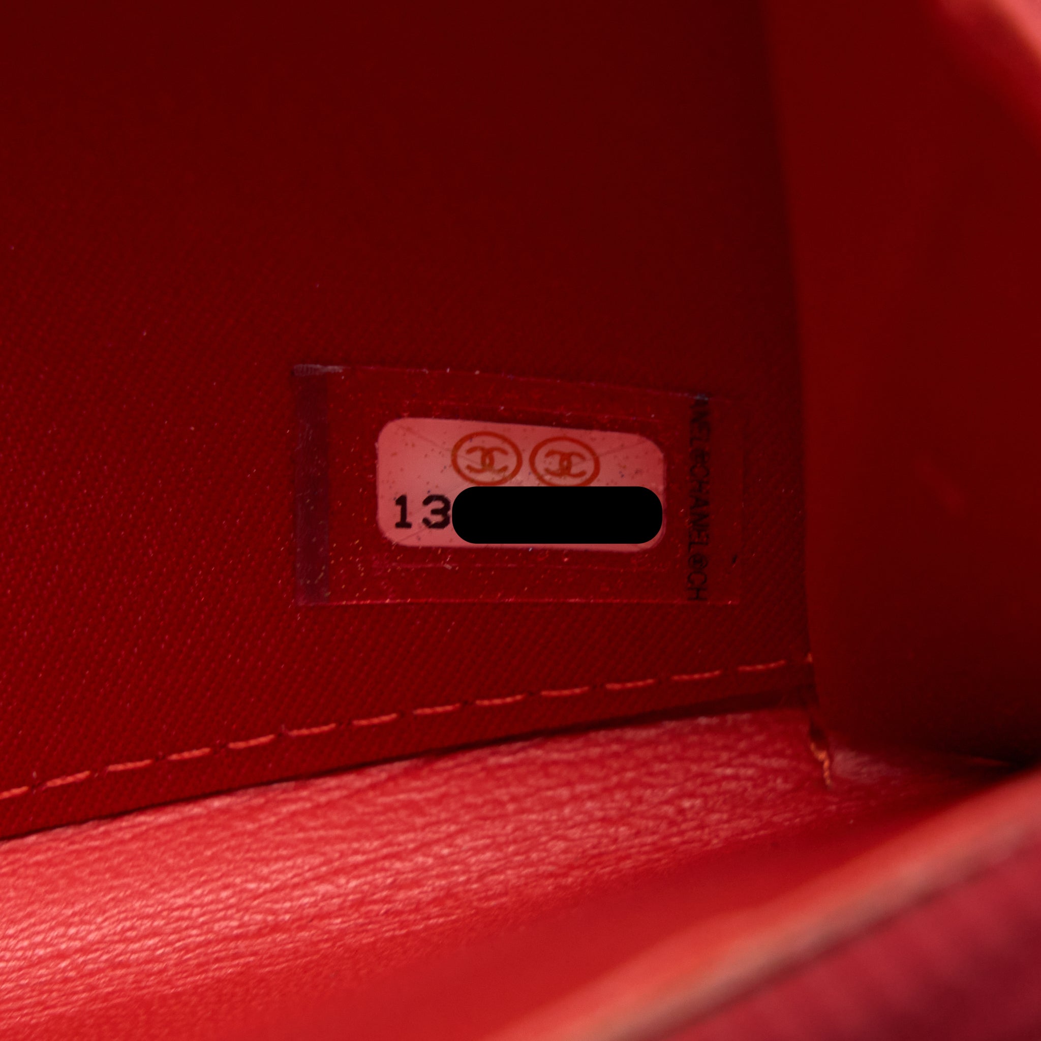 Chanel Camellia Long Wallet Lambskin Red