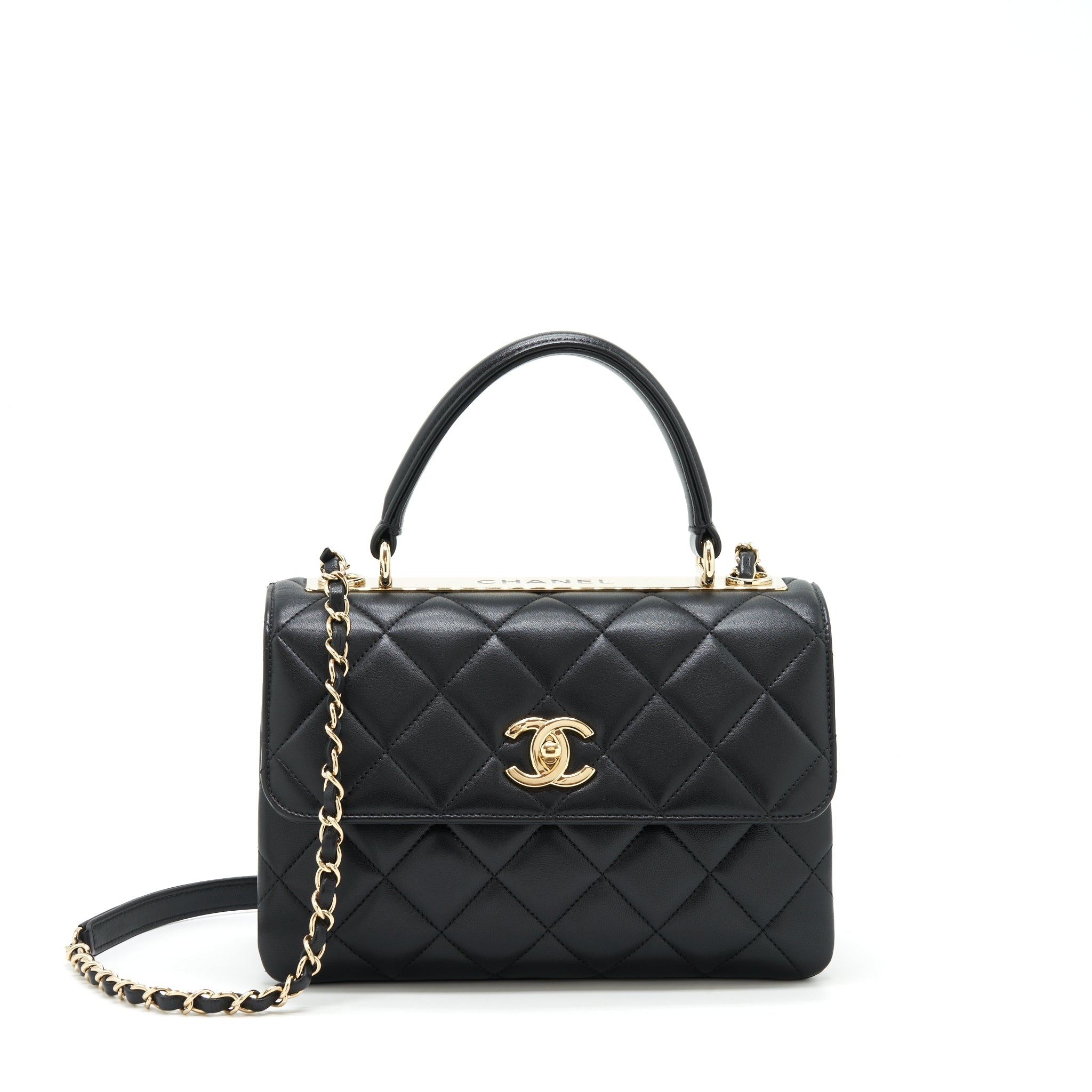 Chanel Trendy CC Flap Bag Lambskin Black L