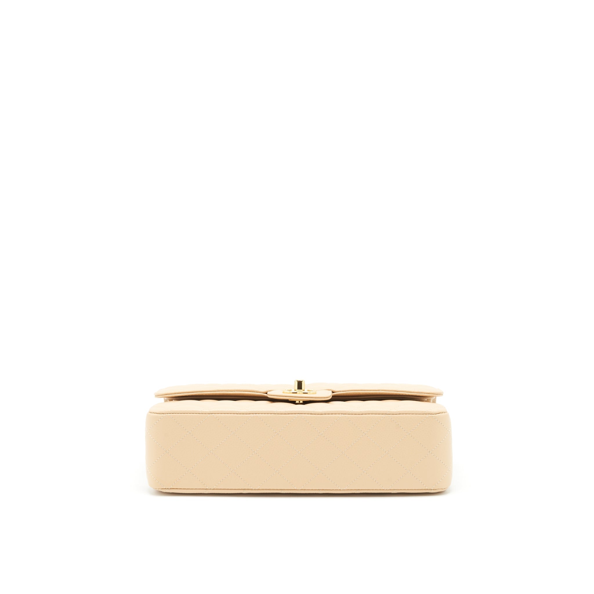 Chanel Classic Double Flap Bag Caviar Beige