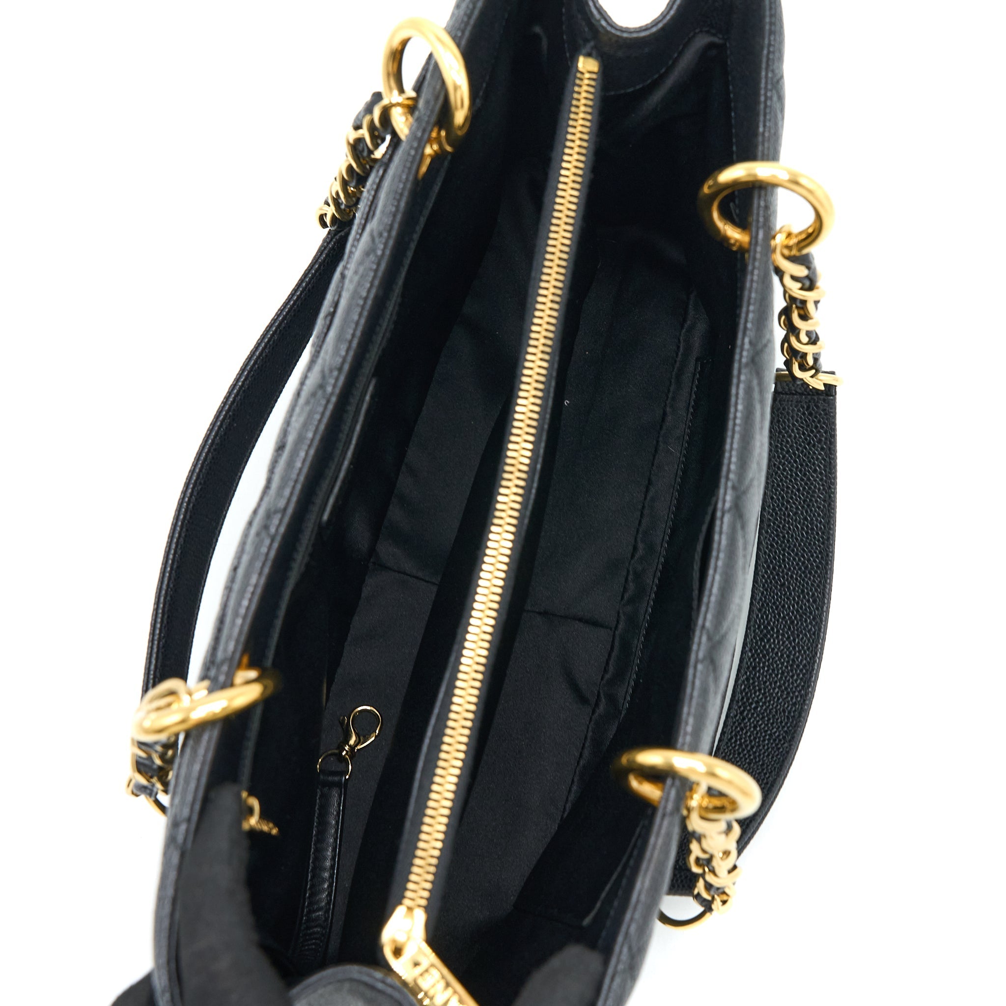 Chanel Grand Shopping Tote Bag Caviar Black
