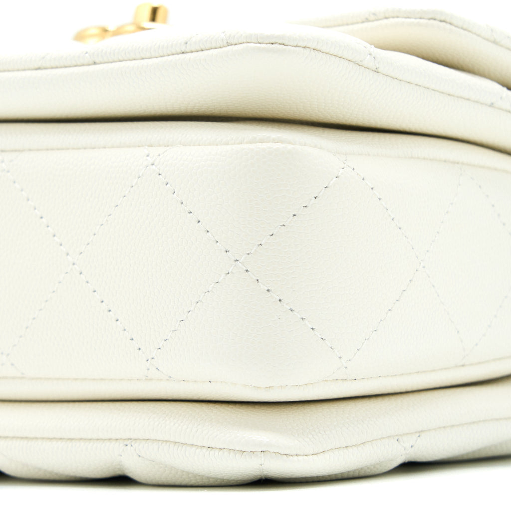Chanel 22K Coco First Caviar White  (Microchip)