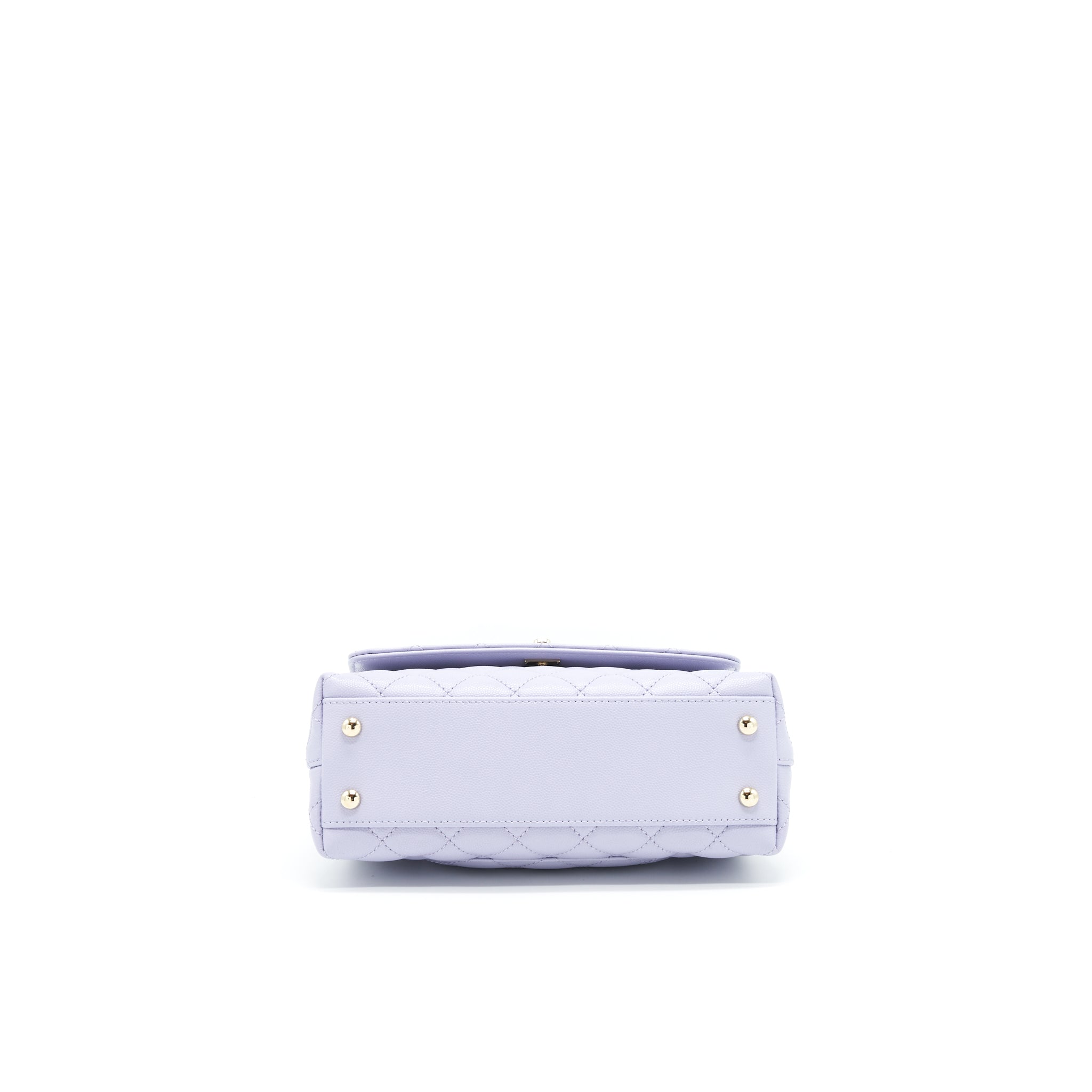 Chanel 21K Coco Handle Caviar lilac/ light Purple L