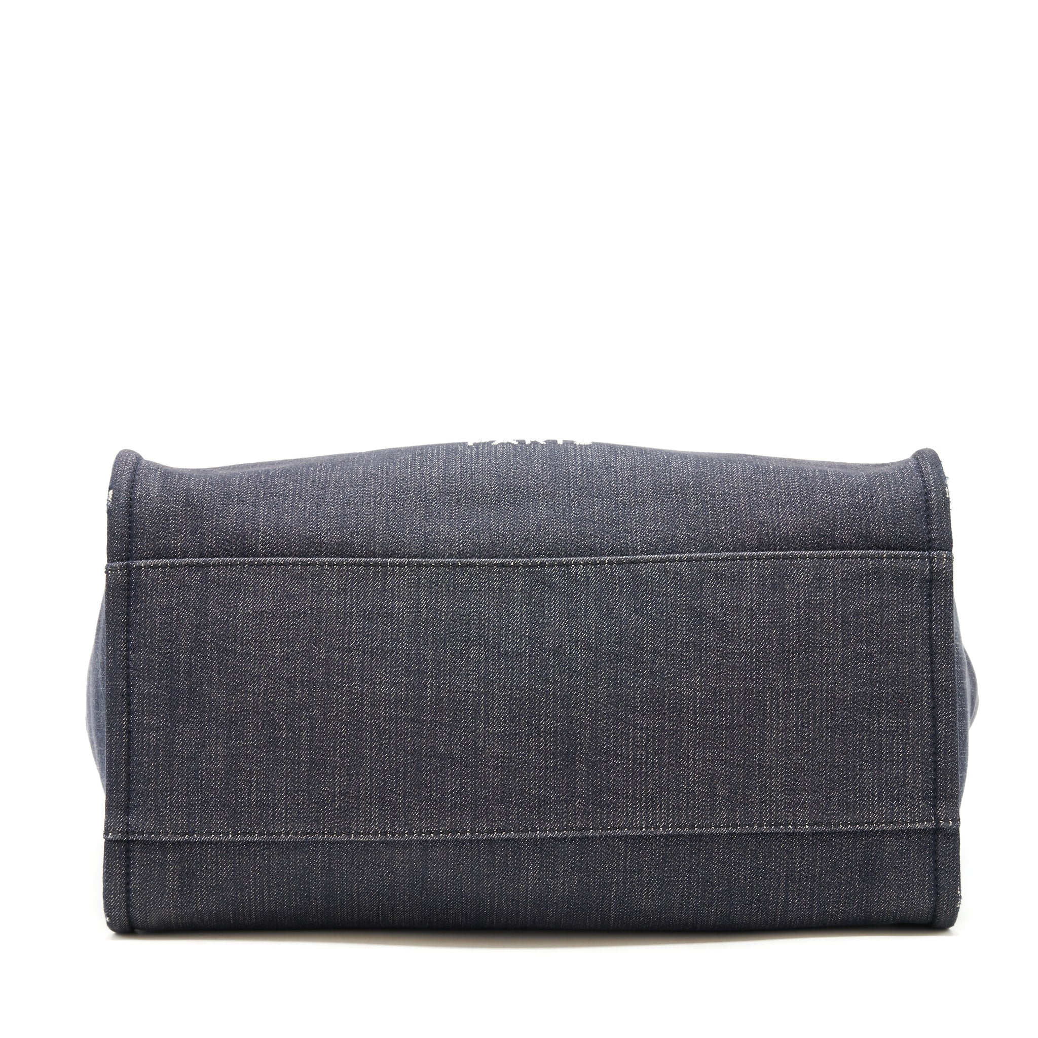 Chanel Large deauville Tote bag Denim Navy