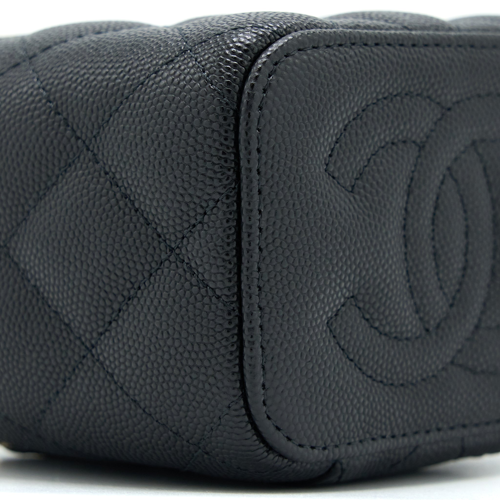 Chanel Mini Vanity with Chain Caviar Black L