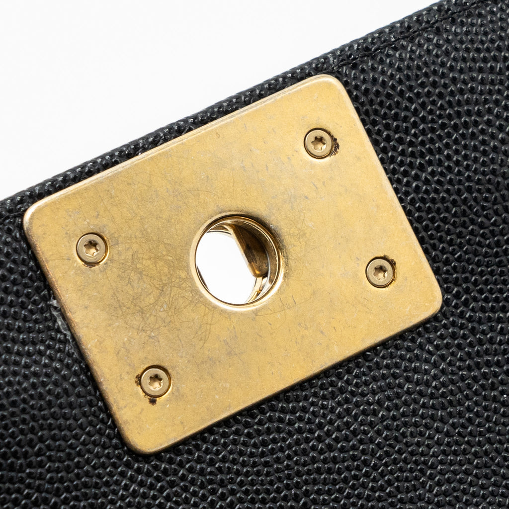 Chanel Medium Classic Boy Bag Caviar Black