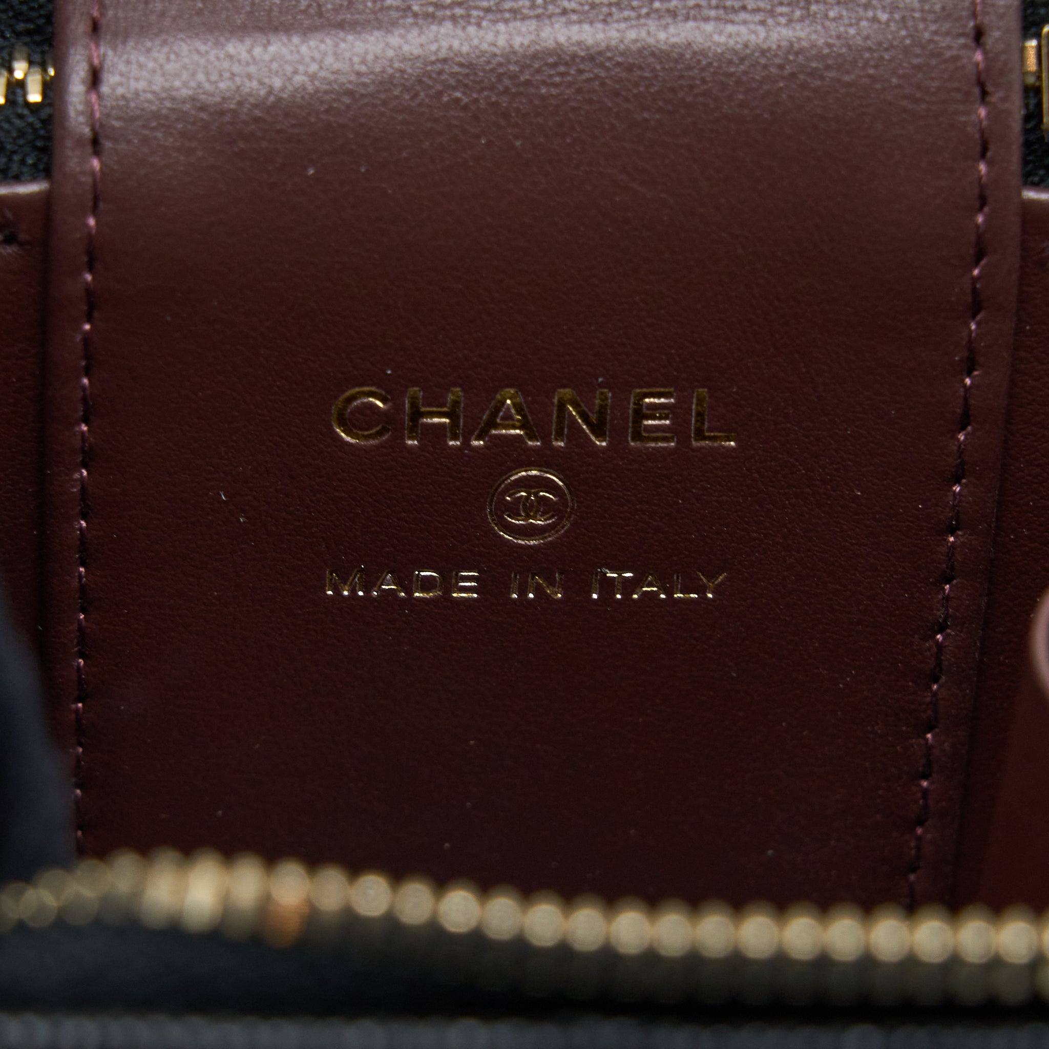 Chanel Mini Vanity with Chain Caviar Black L