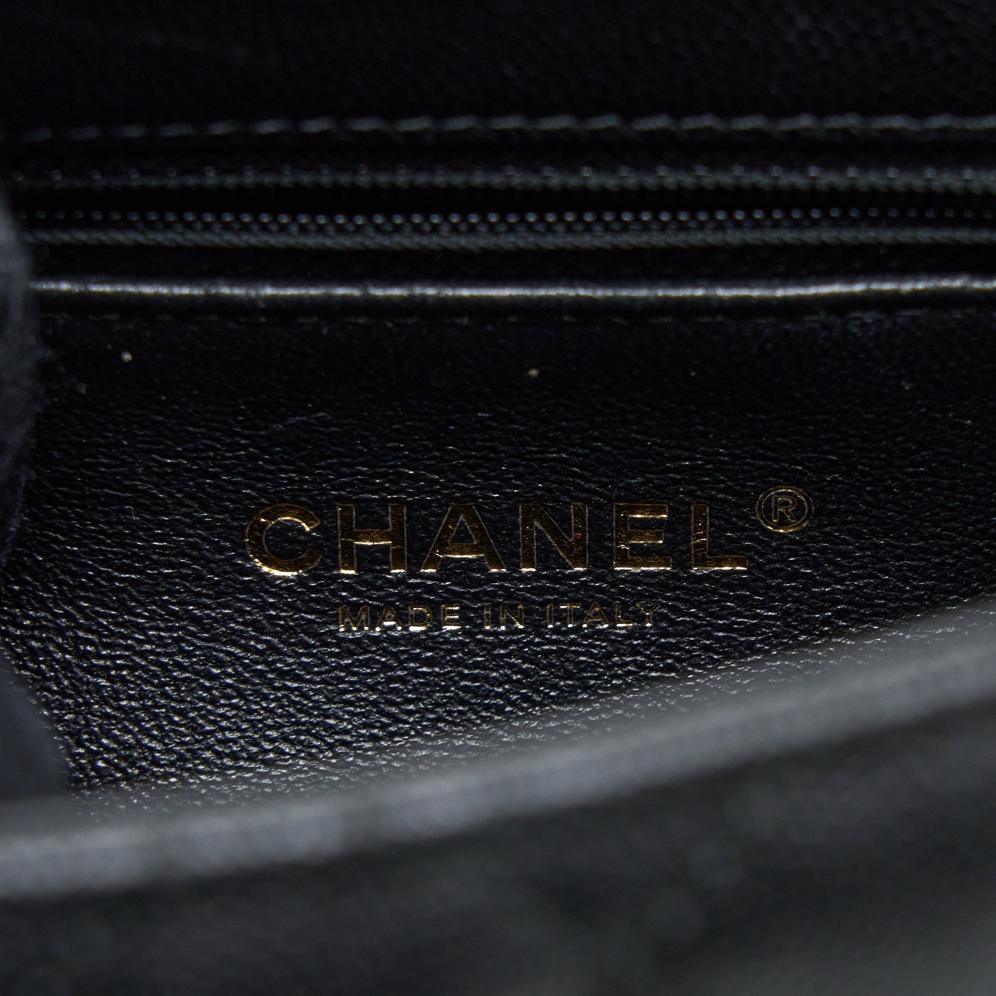Chanel Small Coco Handle Caviar With Lizard Handle Black