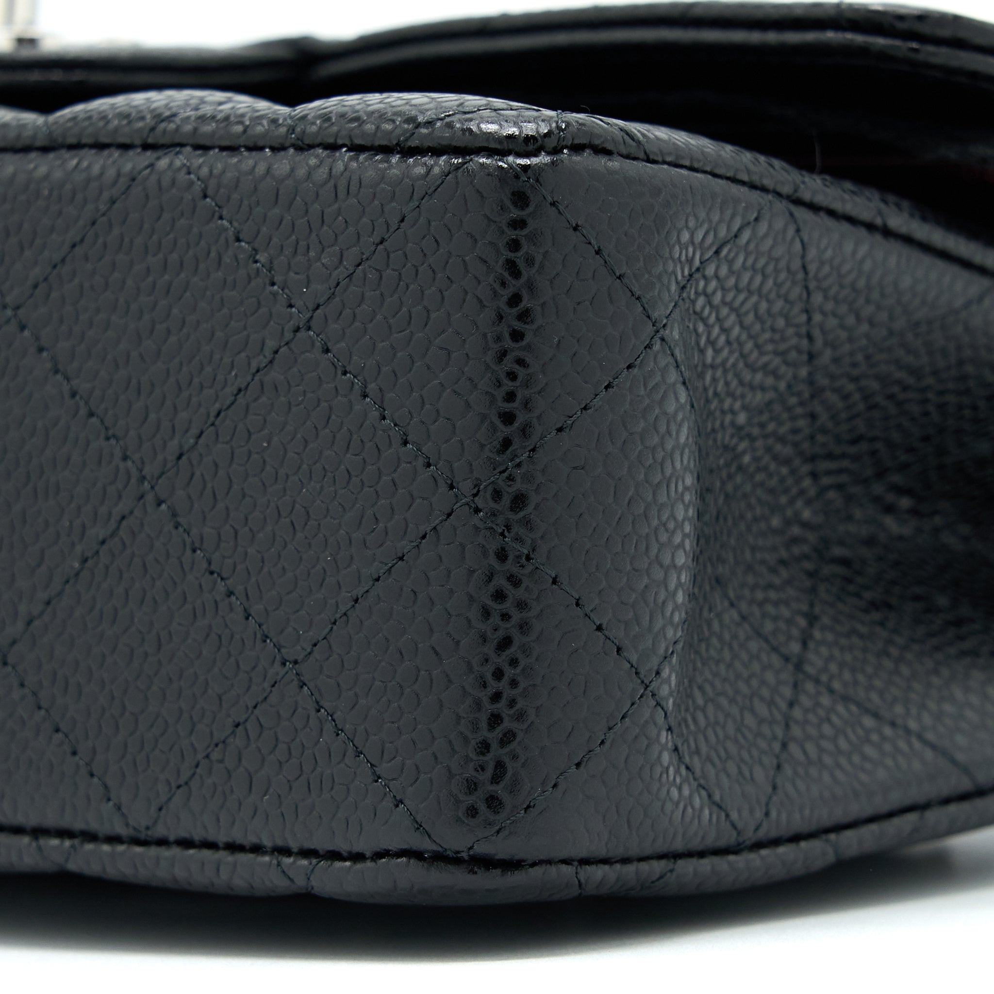Chanel Small Classic Double Flap Bag Caviar Black  (Microchip)