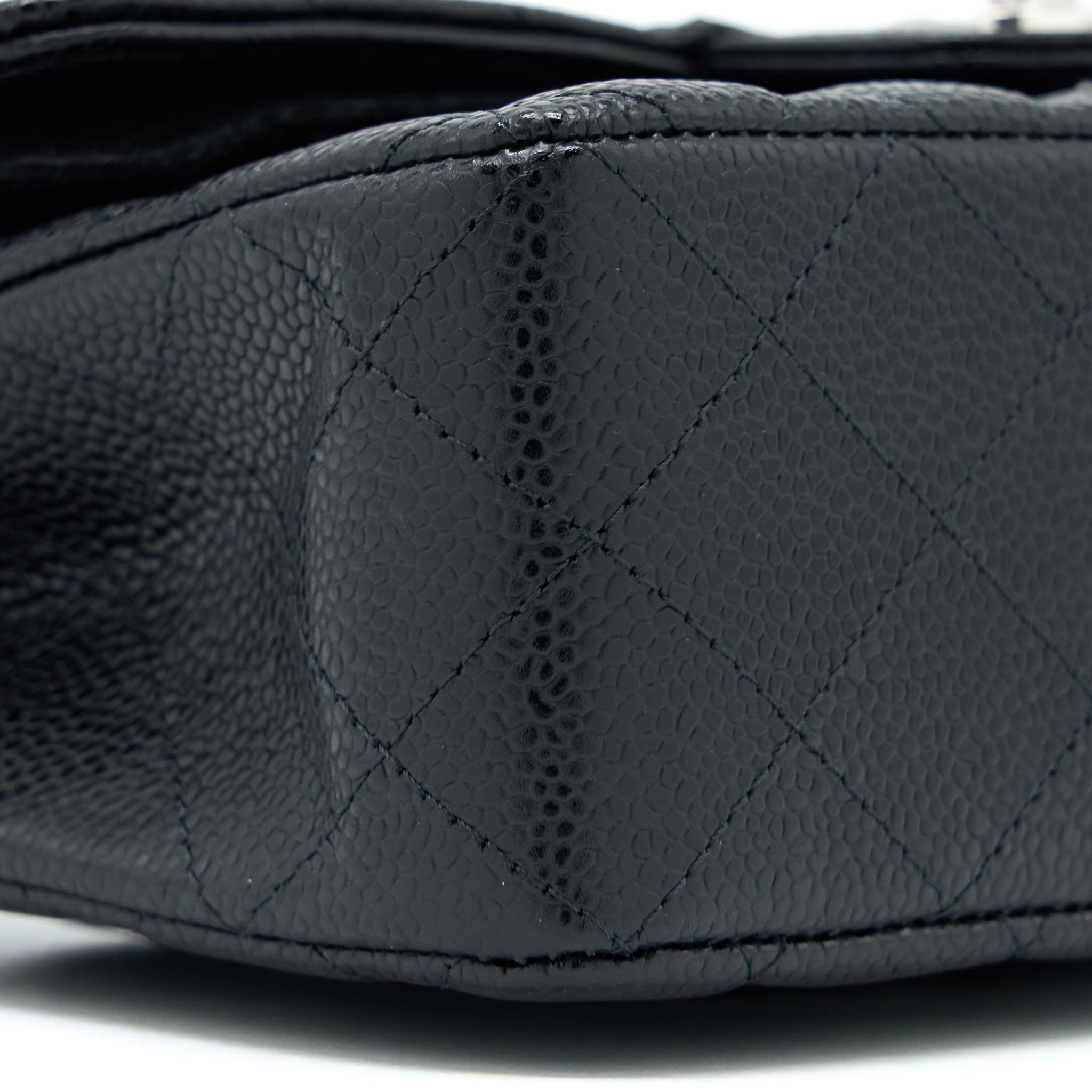 Chanel Small Classic Double Flap Bag Caviar Black  (Microchip)