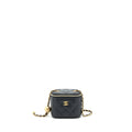 Chanel Pearl Crush Mini Vanity Case Lambskin Black