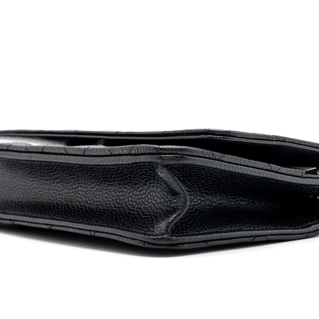 Chanel Classic Wallet on Chain Caviar Black  (Microchip)