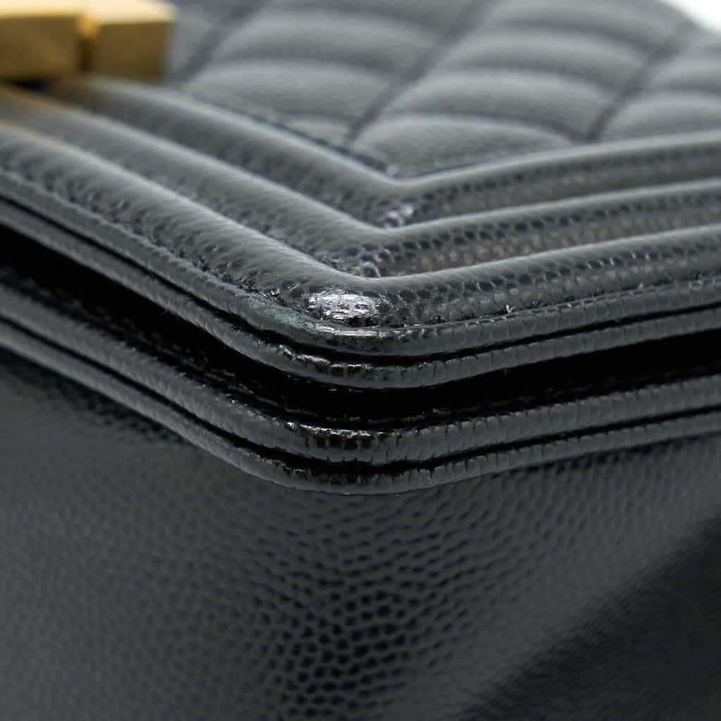Chanel Small Boy Bag Caviar Black