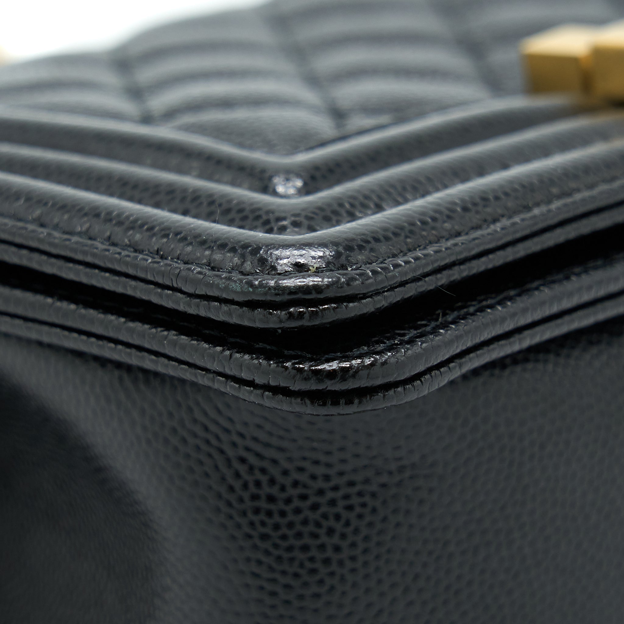 Chanel Small Boy Bag Caviar Black