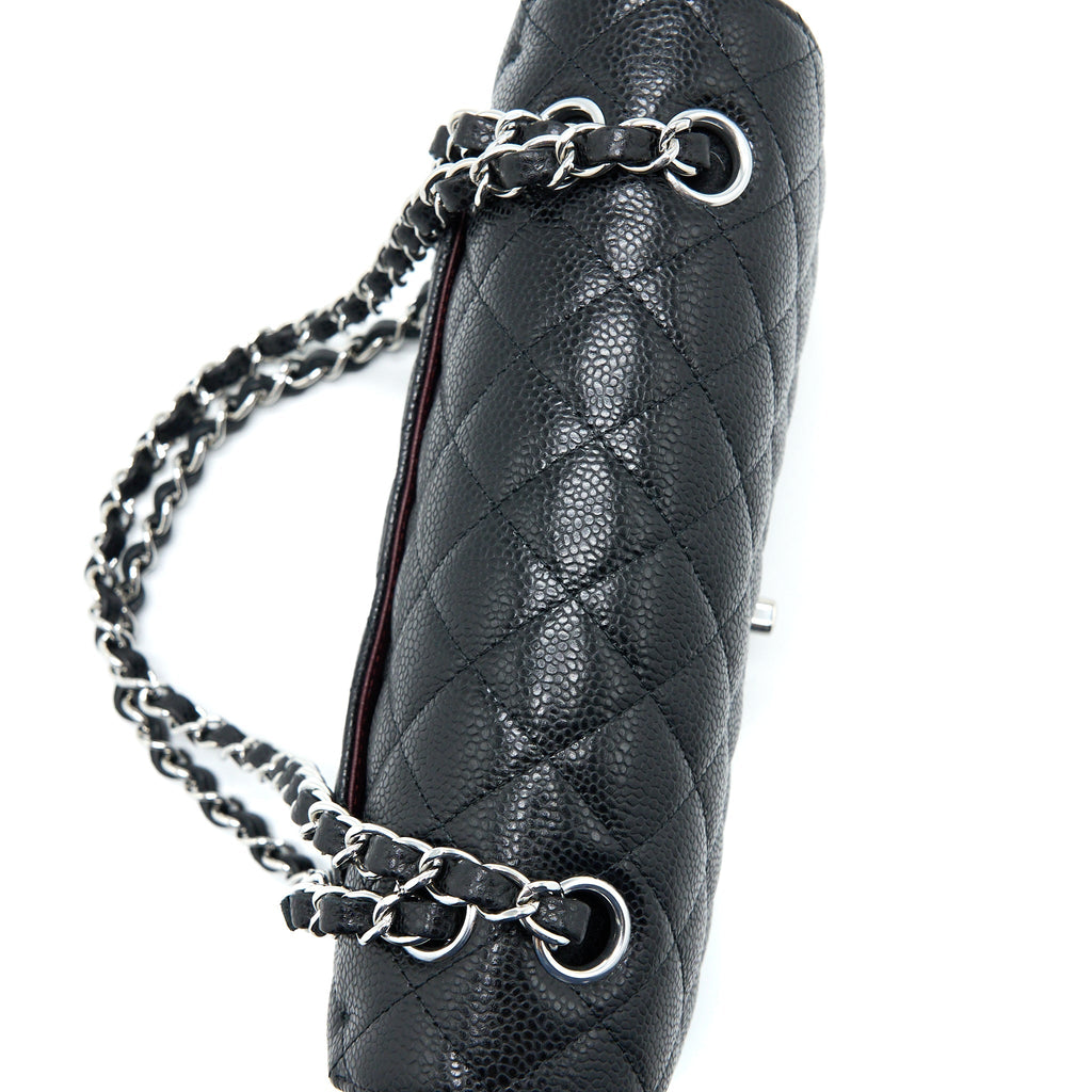 Chanel Small Classic Double Flap Bag Caviar Black  (Microchip)