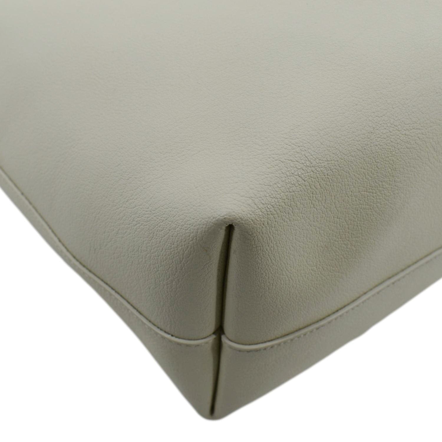 YVES SAINT LAURENT Leather Tote Bag Ivory