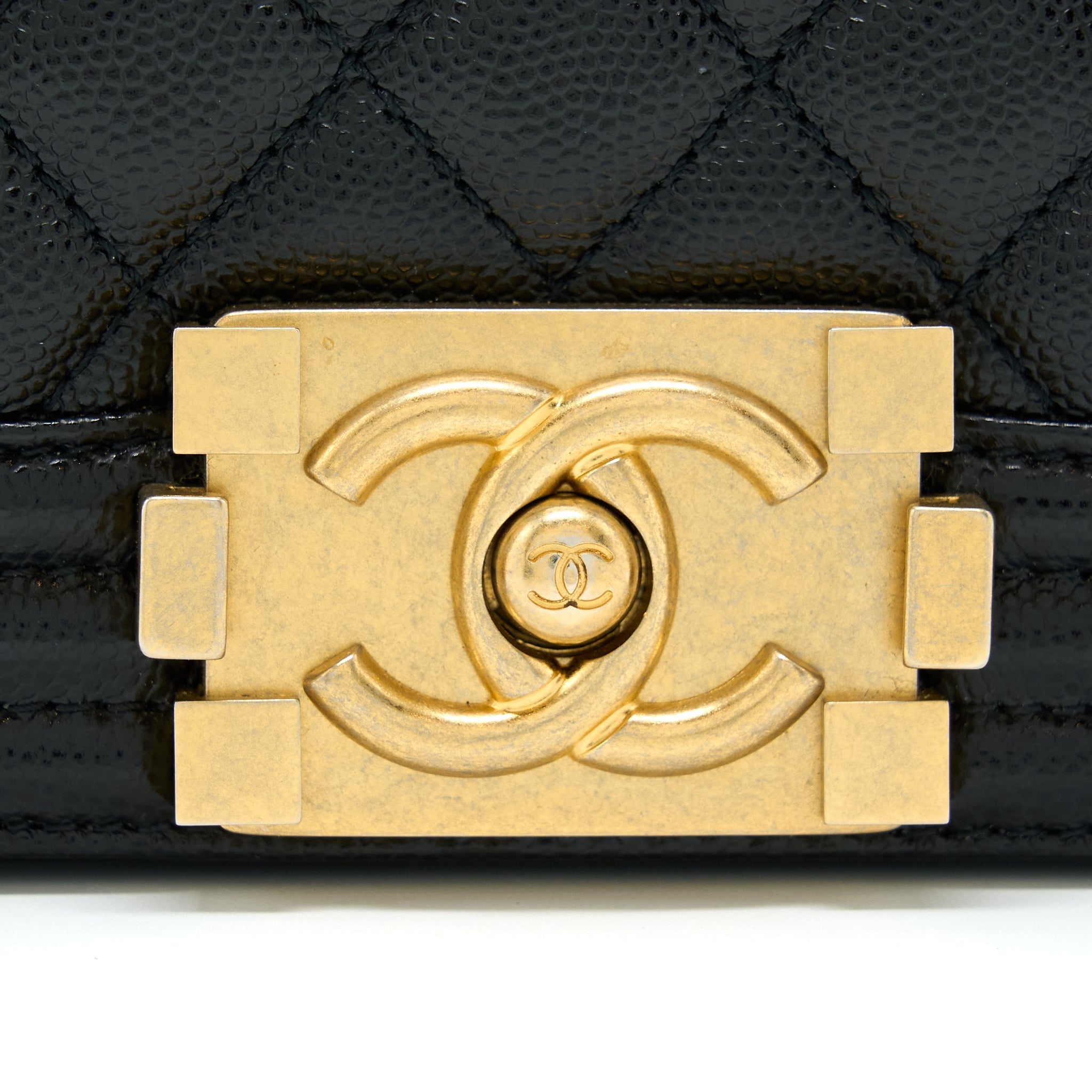 Chanel Small Boy Bag Caviar Black