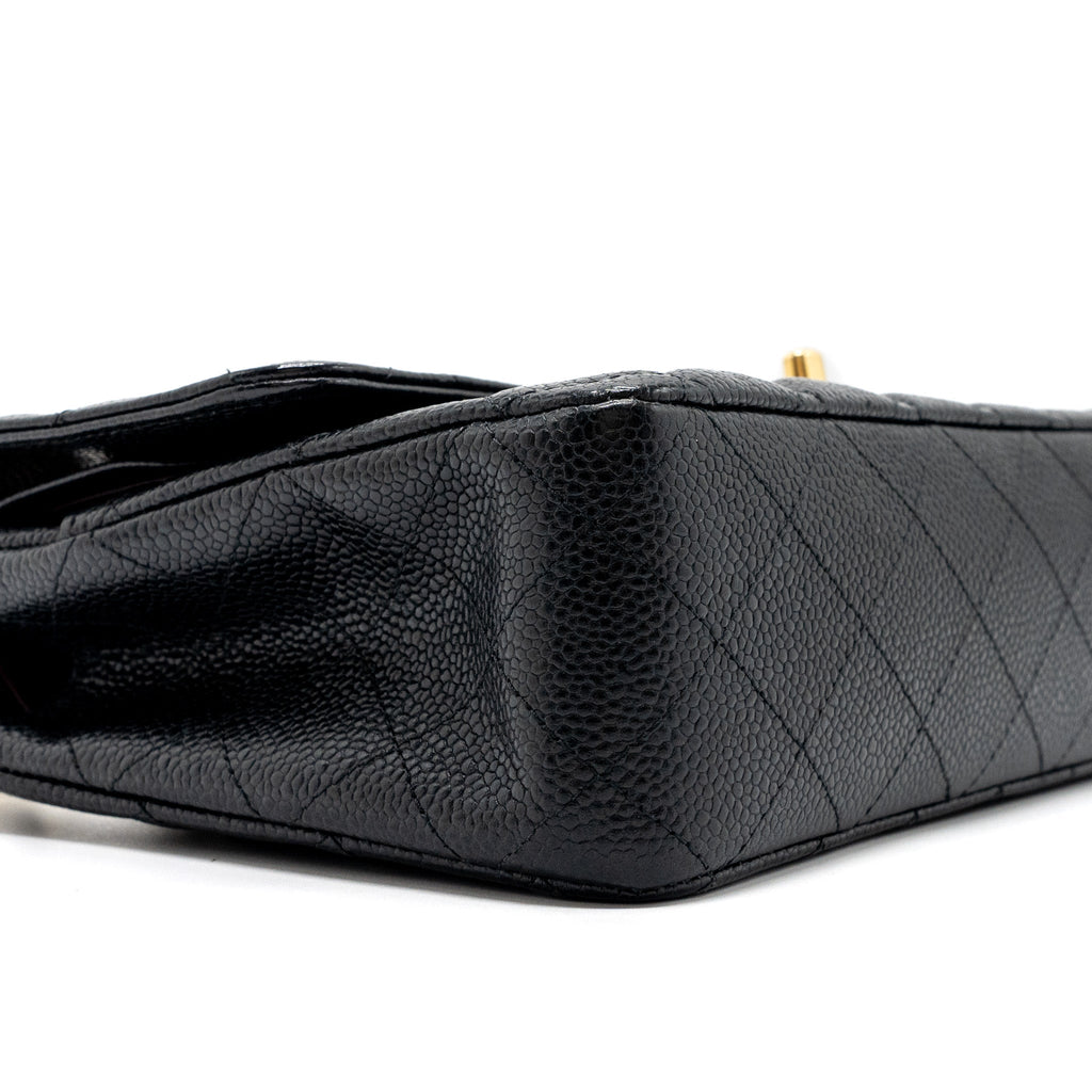 Chanel medium classic double flap bag caviar