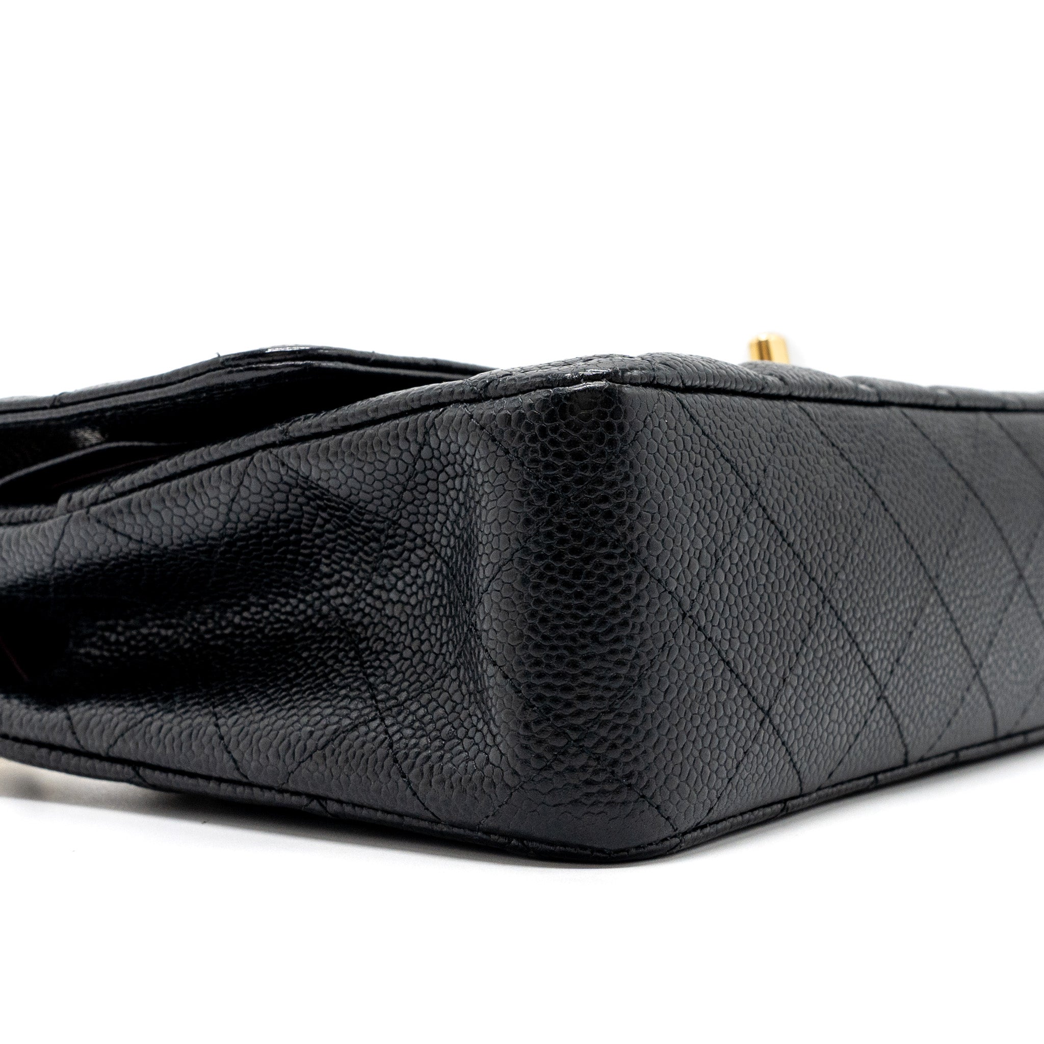 Chanel medium classic double flap bag caviar