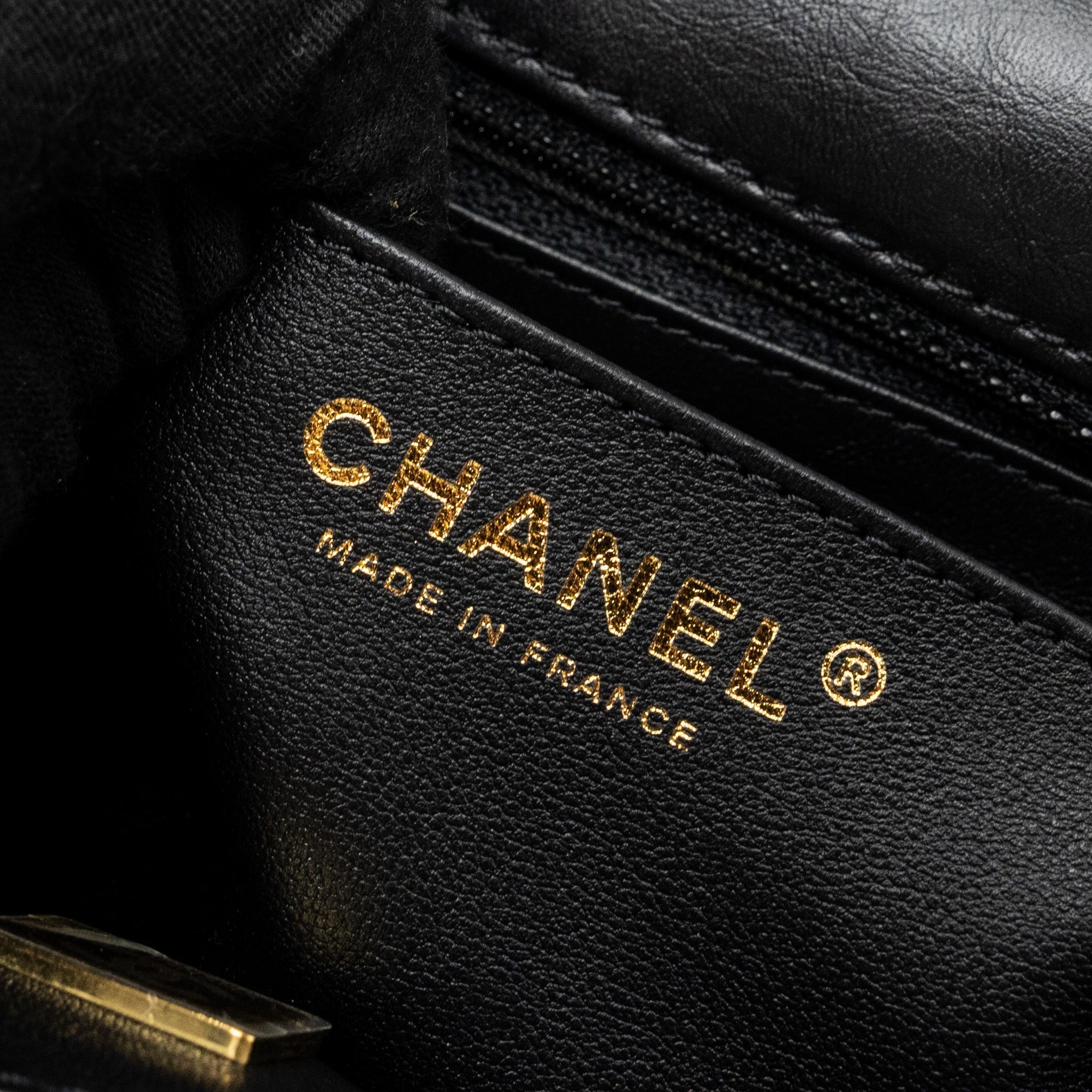 Chanel Mini 2.55 Reissue Flap Bag Aged Calfskin Black  (Microchip)