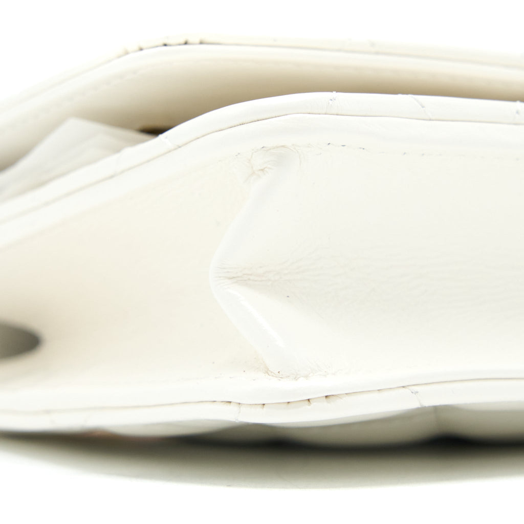 Chanel 23P Top Handle Wallet on Chain Calfskin White/Multicolour Brushed  (Microchip)