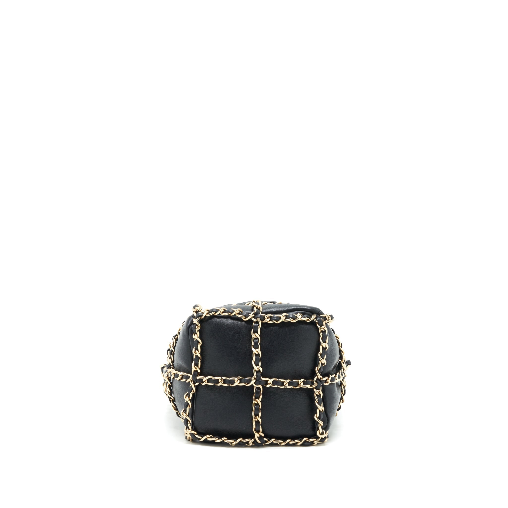 Chanel 21C Bucket Chains Lambskin Black L