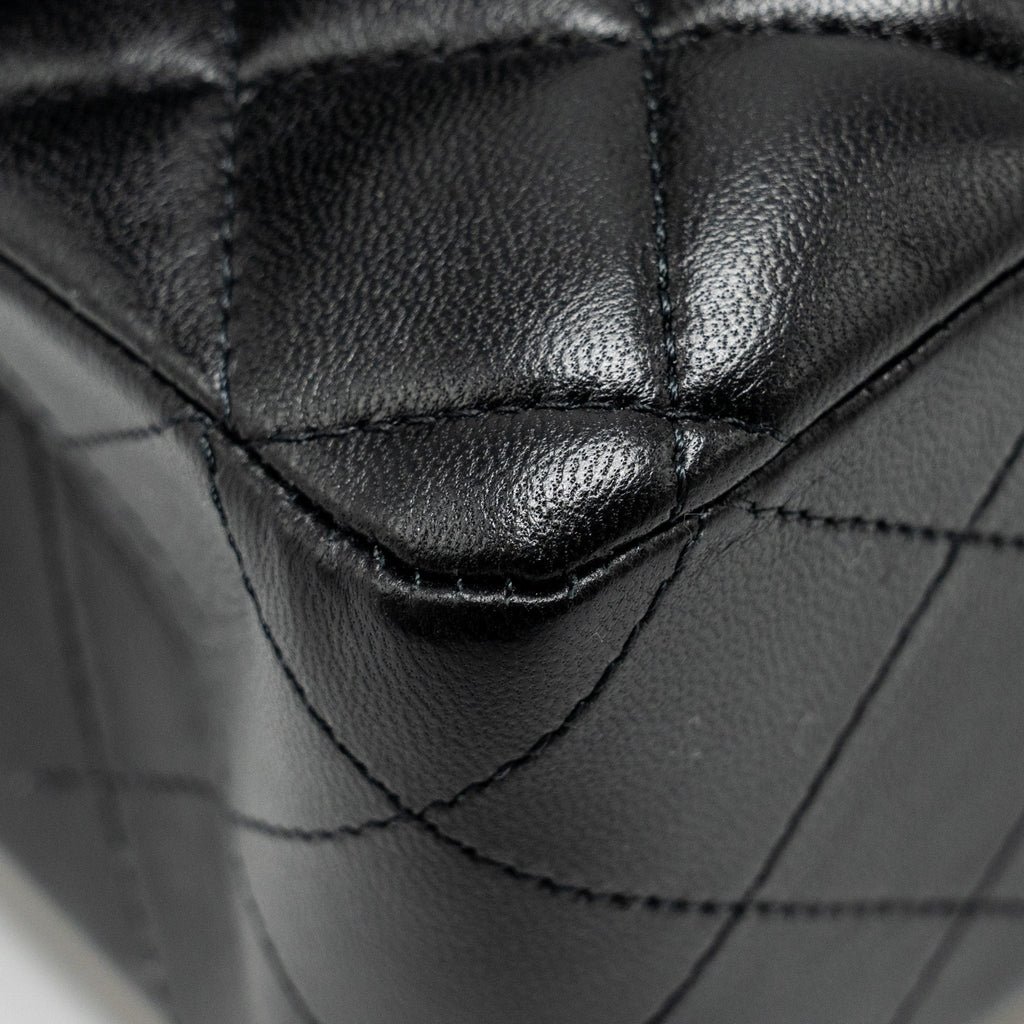 Chanel Medium Classic Double Flap Bag Lambskin Black