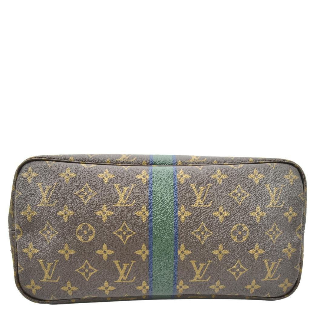 LOUIS VUITTON Neverfull My LV Heritage Monogram Canvas Tote Bag Brown