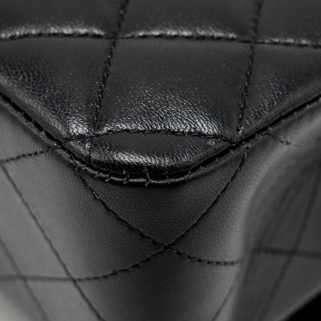 Chanel Medium Classic Double Flap Bag Lambskin Black