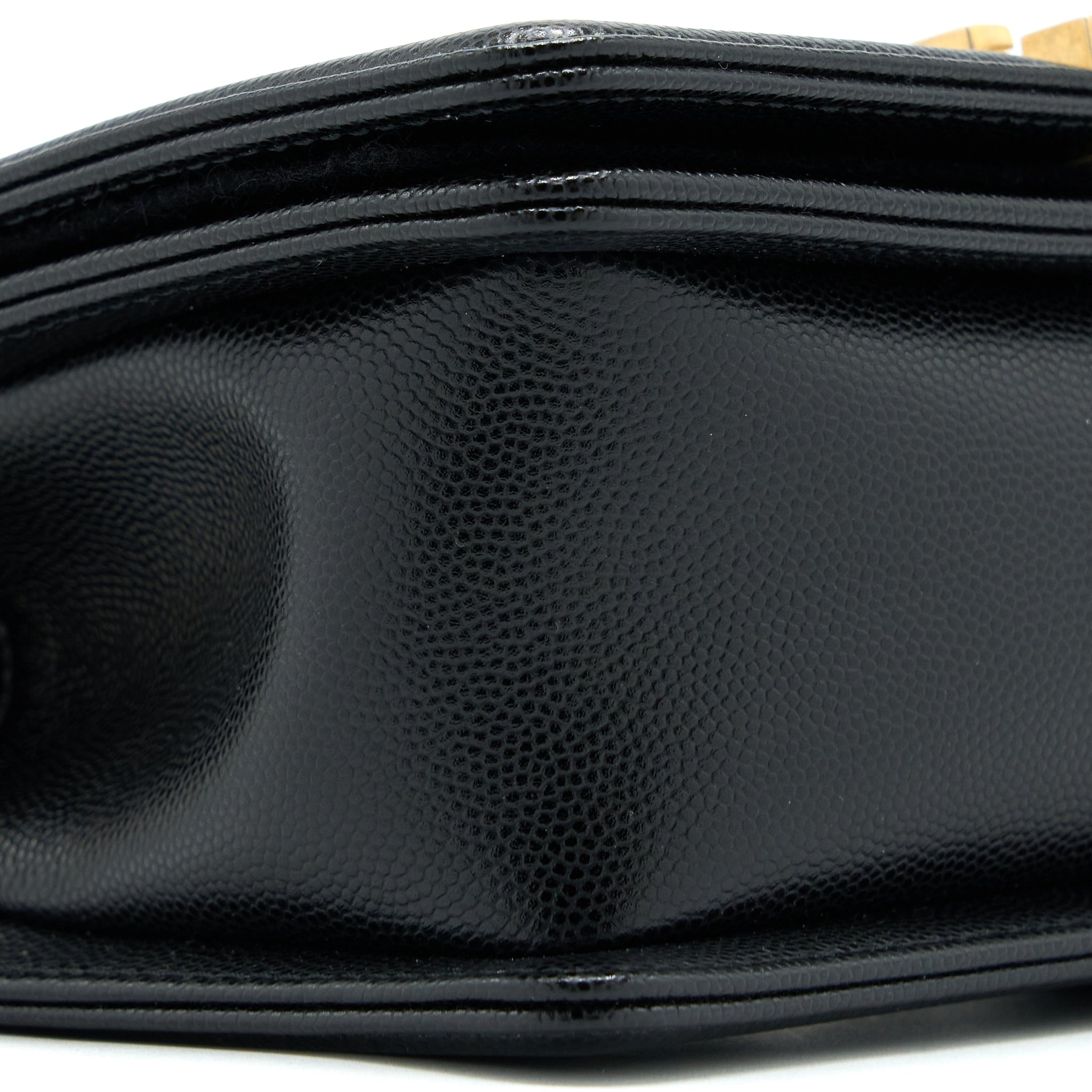 Chanel Small Boy Bag Caviar Black  (Microchip)