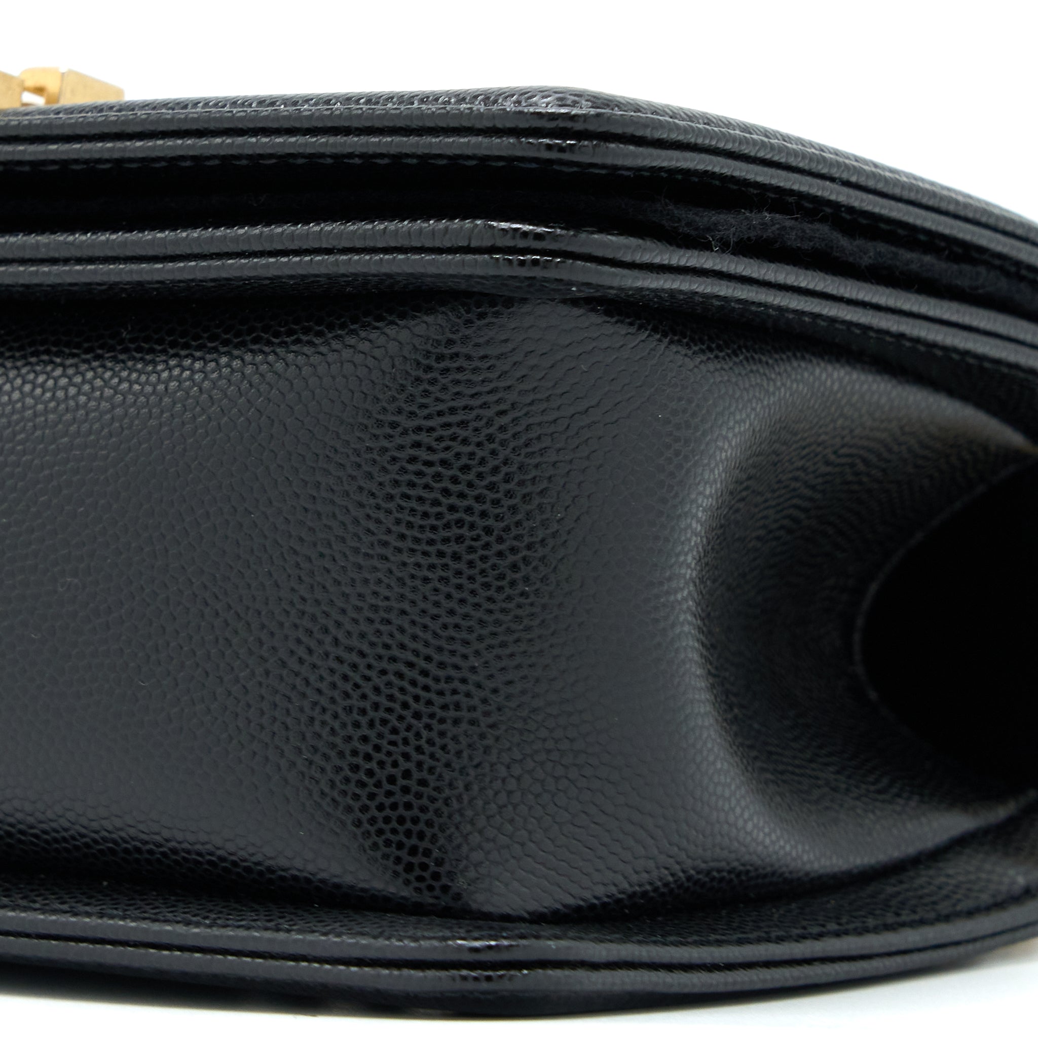 Chanel Small Boy Bag Caviar Black  (Microchip)
