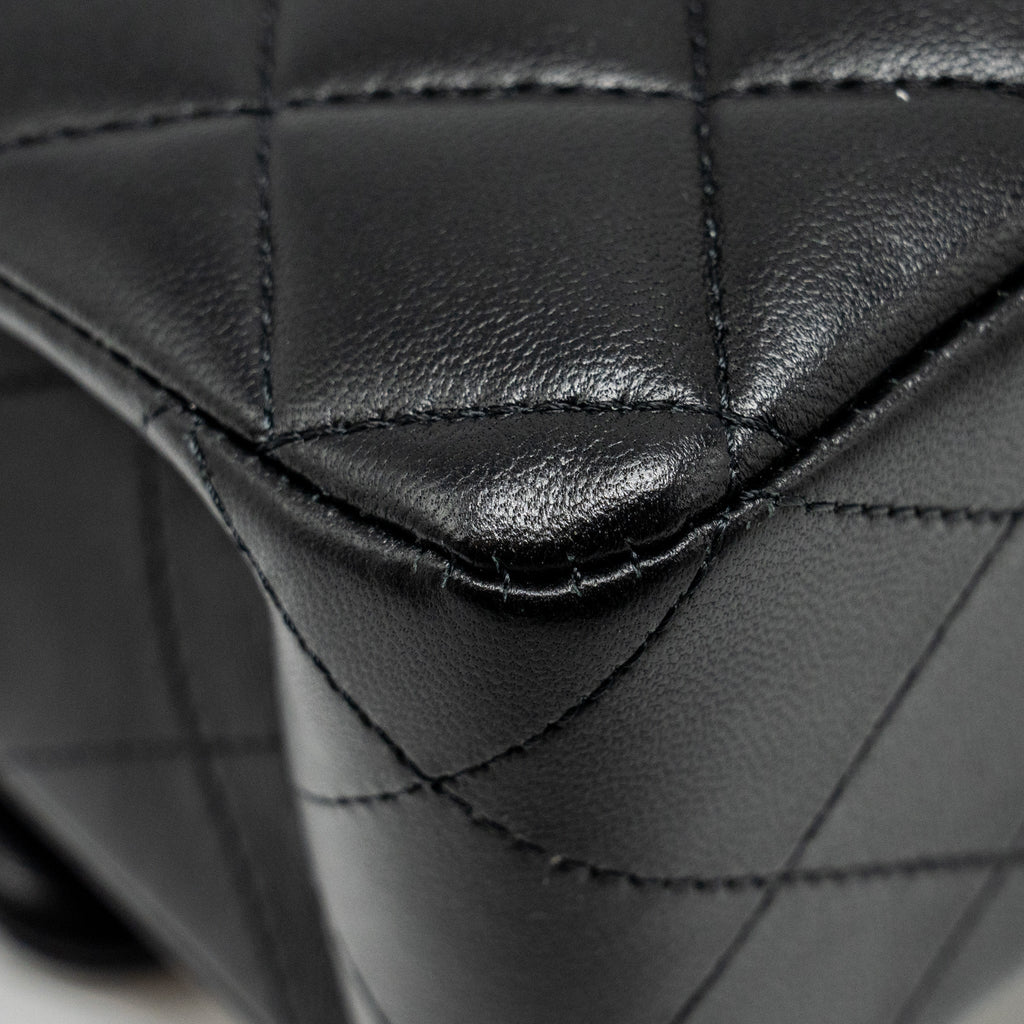 Chanel Medium Classic Double Flap Bag Lambskin Black