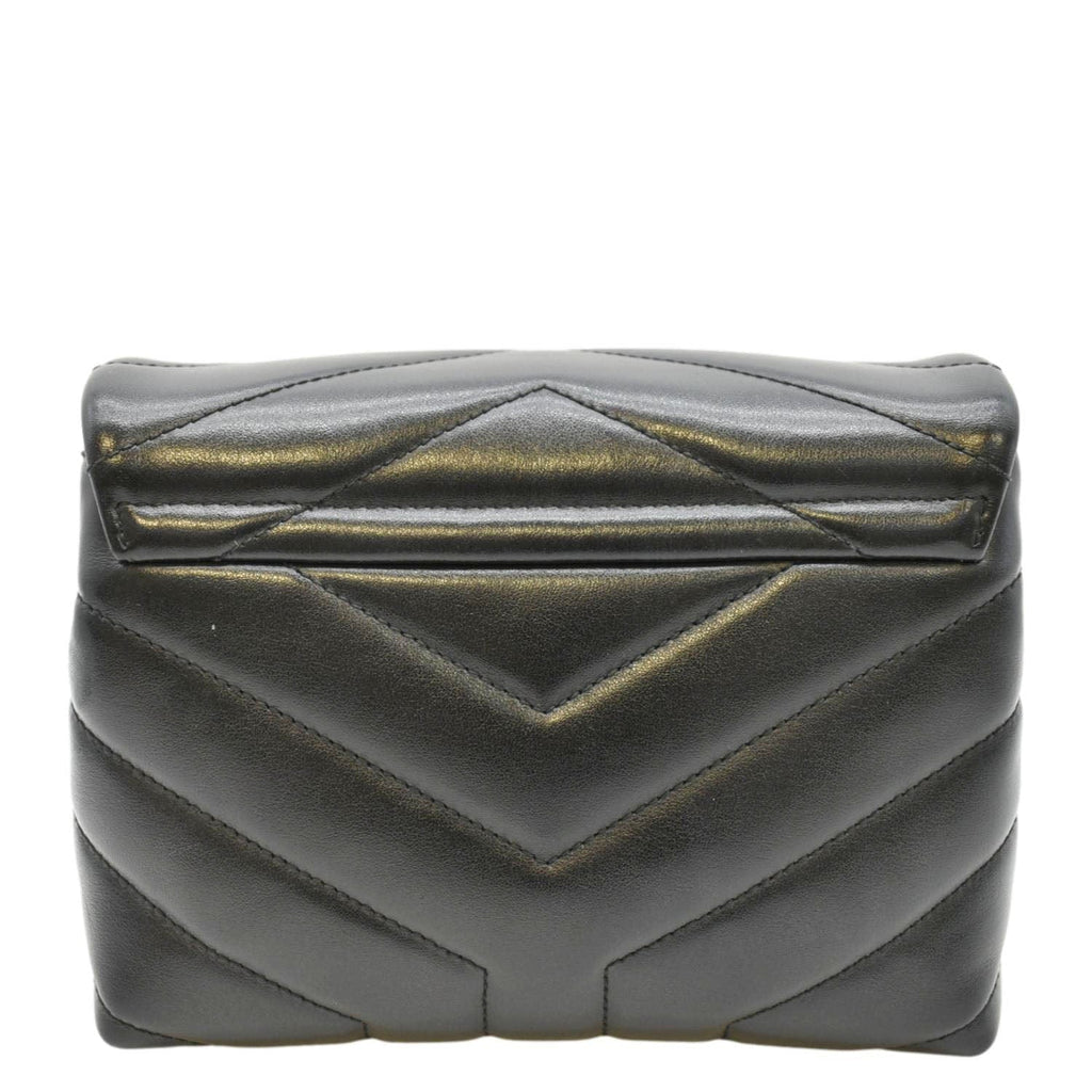 YVES SAINT LAURENT Loulou Toy Matelasse Leather Shoulder Bag Black