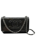 CHANEL CC WOC Caviar Leather Wallet on Chain Shoulder Bag Black