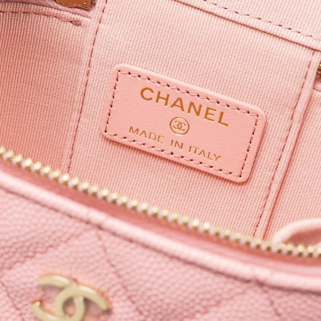 Chanel Mini Vanity Case Caviar Pink L
