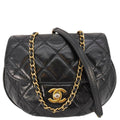 CHANEL Bubble CC Aged Calfskin Small Crossbody Bag Black