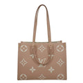 LOUIS VUITTON Onthego MM Giant Monogram Empreinte Leather Tote Shoulder Bag Rose Trianon