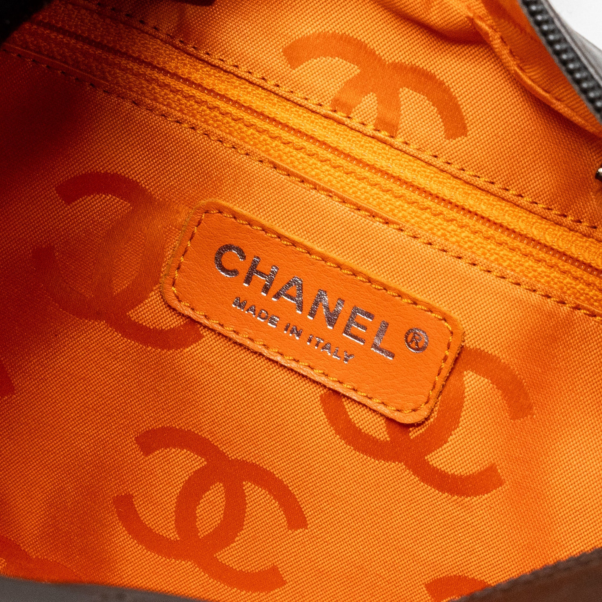 Chanel Vintage Cambo Reporter Bag Calfskin Dark Brown